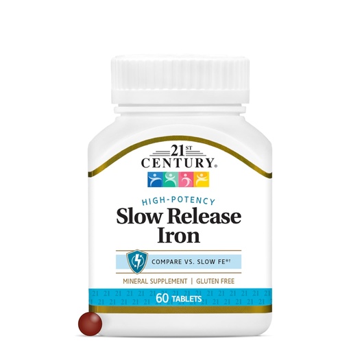 [BRSWIZ3ROEPAA33E] 21st Century Slow Release Iron Tablets, 60 Count