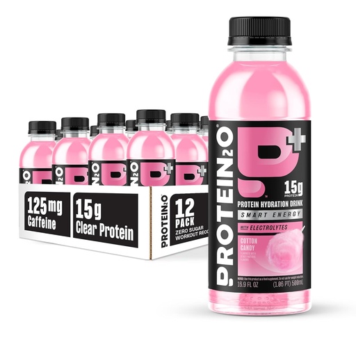 [BRSROZA7PMIRSHTA] Protein2o 15g Whey Protein tách nước ra khỏi nước, 350mg of Eclytes, vitamins B5 & B6, Sugar Free, Cotton Candy, 16. 9 chai (Pack 12)