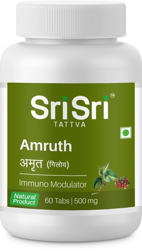 [BRSWKFI3BR6QCDLU] Sri Sri Products Ayurveda Amruth Immuno Modulator Tablet 500Mg PACKOF 2