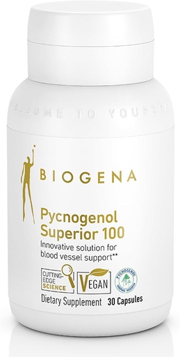 [BRSWYAI6AB7QYCAZ] Biogena Pycnogenol 100 mg Gold có thẩm quyền của Pháp Maritime Pine Pant Rain (Pinus Pinaster) để hỗ trợ việc cắt máu