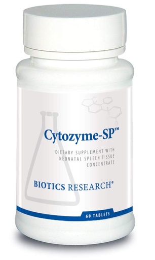 [BRSWGGD3ABYGMHL5] BIOTICS RESEARCH Cytozyme SP Neonatal Spleen, Supports Healthy Iron and Bilirubin Levels, Provides Immune Support, Supports Spleen Function, SOD, Catalase, Potent Antioxidant Activity 60 Tablets