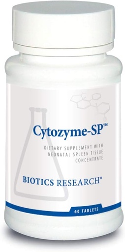 [BRSWGGD3ABYGMHL5] Biotics Research Cytozyme SP Neonatal Spleen, Supports Healthy Iron and Bilirubin Levels, Provides Immune Support, Supports Spleen Function, SOD, Catalase, Potent Antioxidant Activity 60 Tablets