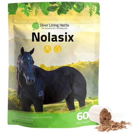 [BRSWIZDRO4BWOAD4] Nolasix Horse Circulation Supplements, Lung - 1 lb | Circulation Supplements For Horses, Hawthorn, Yarrow & Mullein, Heart, Lung, Vascular & Bleeding Support, 1 lb, Made in USA