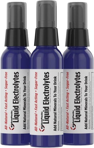 [BRSWKZA3OMCWGCD2] All-Natural Liquid Electrolytes - Sugar-Free | Zero Calories - 3 Pack (90 Servings)