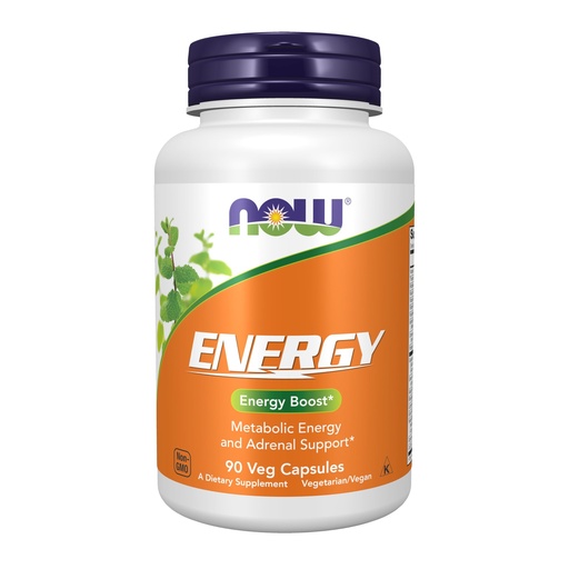 [BRSWIZL6OEFGIHD6] NOW Foods Supplements, Energy Dietary Supplement (lncludes B Vitamins, Green tea, Panax Ginseng and Rhodiola), 90 Capsules