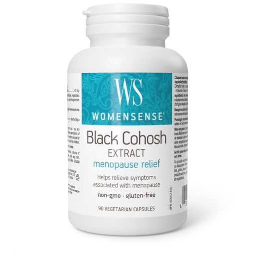 [BRSWIYT3PMMWYFLK] Natural Factors - WomenSense Women's Black Cohosh Extract 40mg, Menopausal Symptom Support, 90 Vegetarian Capsules