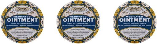 [BRSROGTYOV7WKFD2] Rawleigh Medicated Oastered: 4.5 oz Blue Tin, Topical Chest Gosok untuk Cold, Nasal Contraffic, Minor Aches dan Pain, dengan Camphor, Menecalyptus, Non-Greasy Formula-3