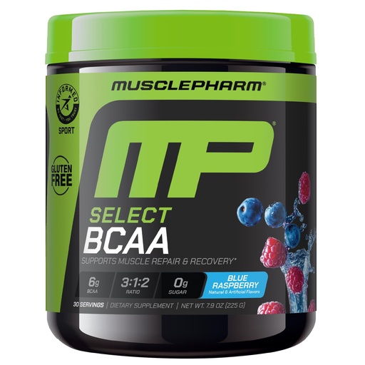 [BRSWIG3QAZ6QG3LC] MusclePharm Essentials BCAA Powder, Pre & Post Workout Recovery Drink, Supports Muscle Recovery & Energy Production, Essential Amino Acids Supplement, 30 Servings, Blue Raspberry Flavor