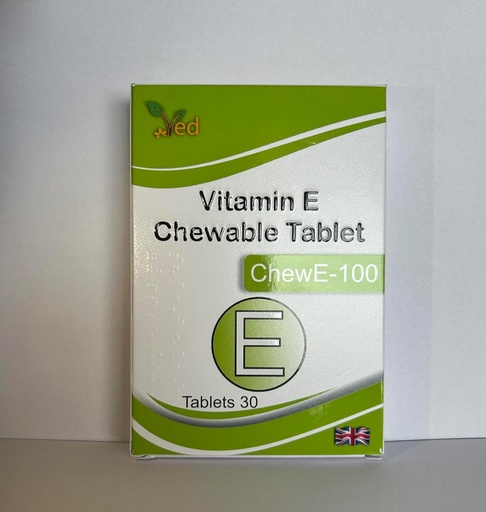 [BRSROBTRDEAWAHTG] Ved Vitamin E 100 MG CHEWABLE Tablet (Pack of 30)