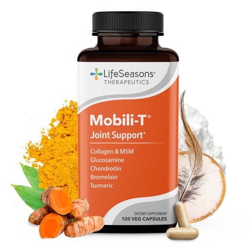 [BRSWI2QCCMJRQ3QZ] LifeSeasons Mobili-T - Joint Support Supplement - Reduces Aches & Discomforts - Increase Range of Motion - Rebuild Tissue & Cartilage - MSM Chondroitin Collagen Glucosamine & Turmeric - 120 Capsules