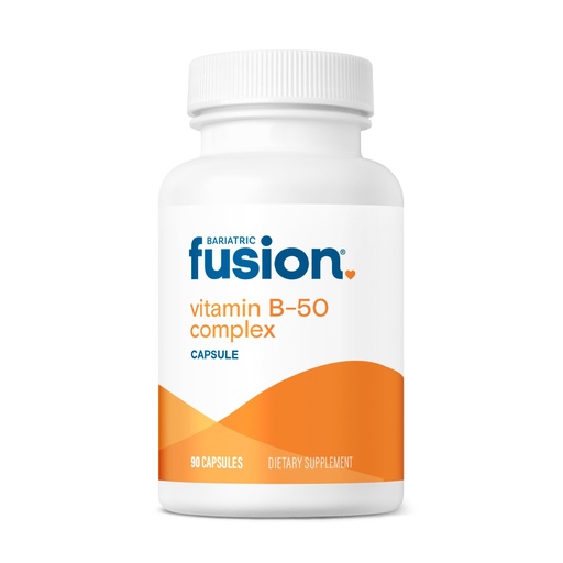 [BRSWKGYZOMOREHLU] Bariatric Fusion Vitamin B-50 Complex | Vegan B Complex Vitamins for Women and Men | Easy to Swallow Vitamin B Complex Capsule | 8 B Vitamins Including Vitamin B12 | 90 Count | 3 Month Supply