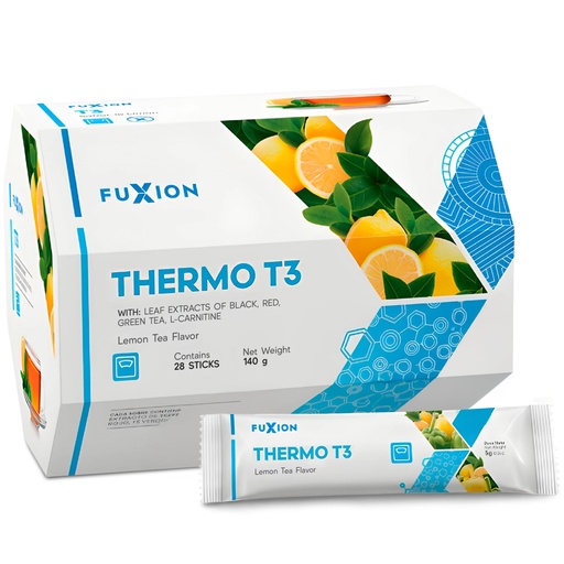 [BRSROCARA4PW2DLX] FuXion | Thermo T3 Weight Loss Tea | Blend of 3 Teas | L-Carnitine | Slim Tea for Lose Weight Fast Women and Man | Belly Fat Burner | Thermogenic Fat Burner | Helps Generate Energy | Lemon Tea Flavor
