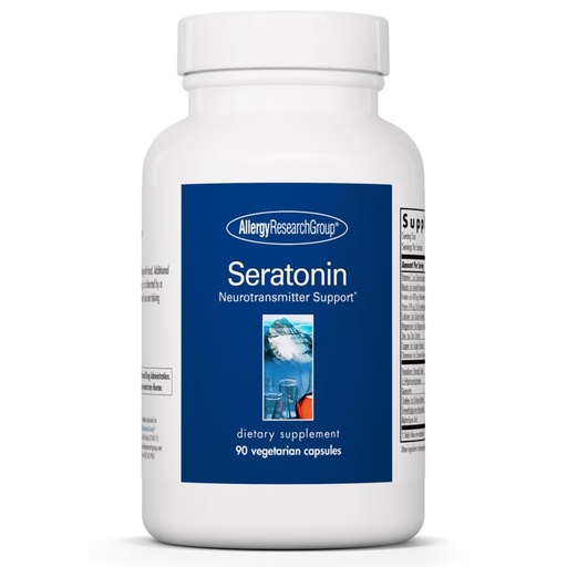 [BRSWI234DEJWEGQV] Allergy Research Group Seratonin - Neurotransmitter Support - Vitamin C, Niacin, Folate & More - Supports Serotonin Pathways, a Positive Outlook & Restfuness - 30 Servings - 90 Capsules