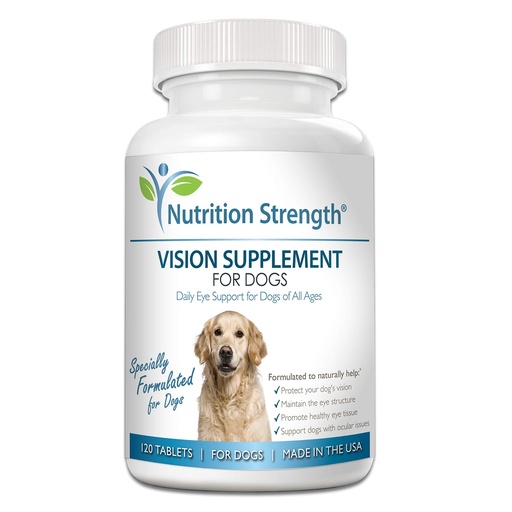 [BRSWG2YEA57BU232] Eye Care for Dogs Daily Vision Supplement with Lutein, Zeaxanthin, Astaxanthin, CoQ10, Bilberry Antioxidants, Vitamin C, Vitamin E Support for Dog Eye Problems, 120 Chewable Tablets