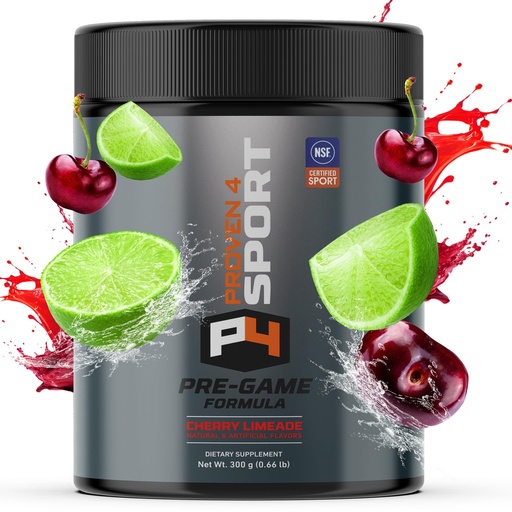 [BRSWYZQDBNYWGEYY] Proven4 Pre Workout Powder for Men and Women with Creatine - Beta Alanine - Caffeine NSF Certified Energy Supplement Cherry Limeade 30 Servings