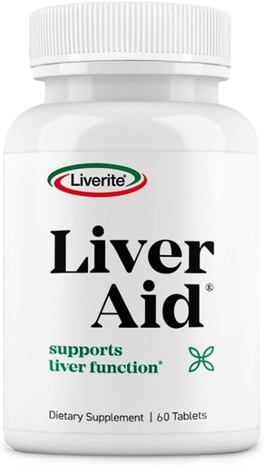 [BRSWIF37CIBRM33E] Liverite Liver Aid 60 Tablets, Supports Healthy Liver Function, Physical Energy and Vitality.