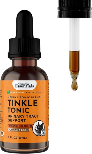 [BRSWIYT6A4HAKYDC] Animal Essentials Tinkle Tônico - Dog & Cat Suporte de trato urinário, Suplemento renal, Suporta trato urinário, Saúde da bexiga para animais de estimação, com Marshmallow - 2 fl oz