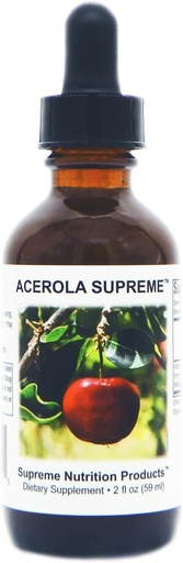 [BRSROGITDF6G2G3X] Supreme Nutrition Acerola Supreme Tincture, 2 fl oz | 59 Servings