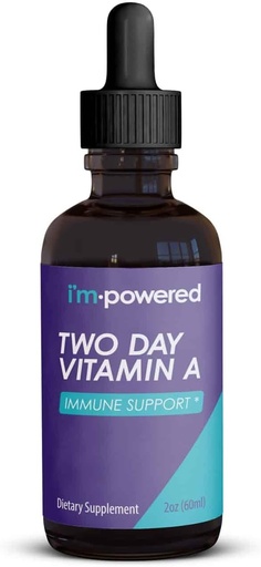 [BRSW2BICC4MAG3L5] I'm Powered Two Day Vitamin A - 2 oz Natural Vitamin A Drops 400,000 IU per Serving (3 ml), Supports Immune Health