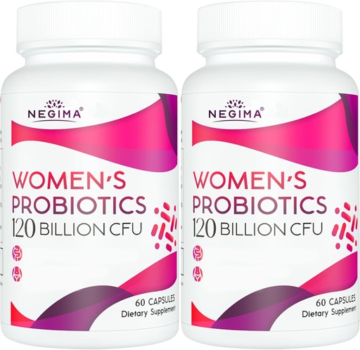 [BRSRMC35CEBQG3DA] Negima Menopause Supplements for Women, 120 Billion CFUs Probiotics for Women, 13-in-1 Herbs & Botanicals Complex, for Hormone Menopause, Hot Flashes, Night Sweats, Mood Swings, Sleep - 120 Capsules