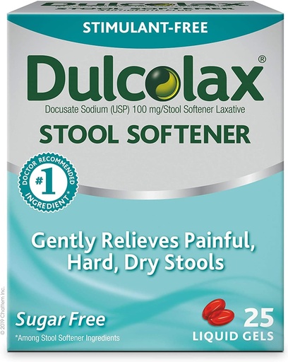 [BRSWIYD4DEPBE3I7] Dulcolax Stool Softener 25 Liquid Gels