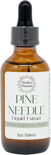 [BRSW22T2DJYBGE37] Pine Needle Extract - Made from Wildcrafted Eastern White Pine Needles - Organic Tincture - High in Shikimic Acid - Immune Support Drops