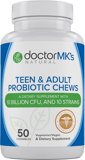 [BRSWGYYHBEHAIGY4] Teen/Adult Probiotics Chewable by Doctor MK's®, Sugar Free