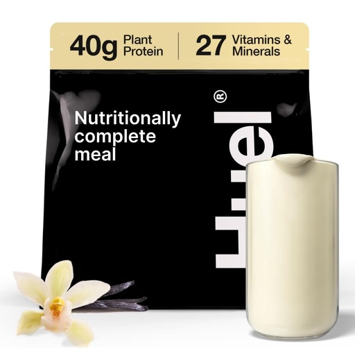 [BRSWYZY6OQCA4EL7] Huel Black Edition | Vanilla 40g Vegan Protein Powder | Nutritionally Complete Meal | 27 Vitamins and Minerals, Gluten Free | 17 Servings | Scoop not included to reduce plastic