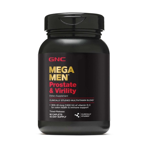 [BRSWIFL2OUOWI2DM] GNC Mega Men Prostate and Virility Multivitamin, Supports Optimal Sexual Health and Prostate Health, 90 Count