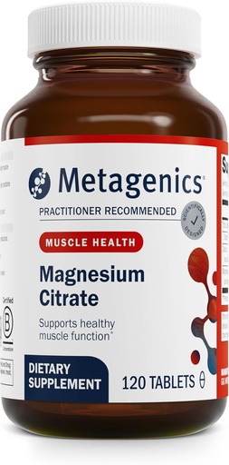 [BRSWIZYZOMBW2HD6] Citrato de magnesio metagénico - 300 mg Magnesio & 60 mg Suplemento de calcio - con minerales de Chelated - Apoyo Muscle & Bone Health* - Gluten-Free " Vegetariano - 120 Conde