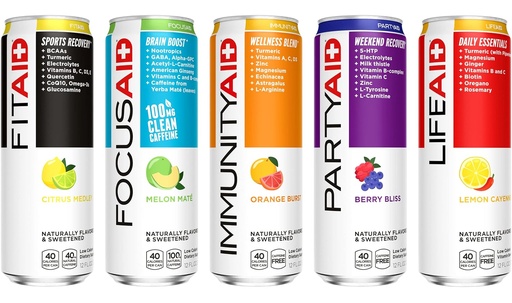 [BRSWYZQNBANRADY4] FITAID Post Workout Recovery Drink, Strawberry Lemonade, BCAAs, Glucosamine, Electrolytes, All In One Can, Paleo, Vegan & Gluten-Free, 40 Calories, 12 Fl Oz (Pack of 24)