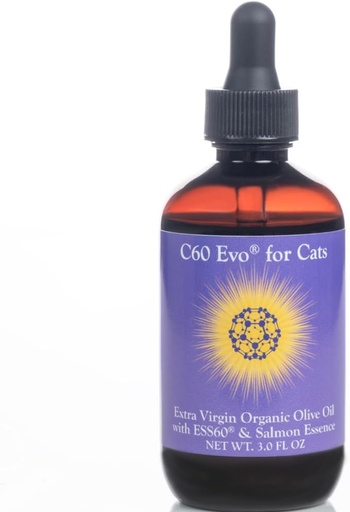 [BRSWYFAOOYFWODTH] ESS60 Olive Oil for Cats - Organic Extra Neitsyt Olive Oil, Pure C60 ESS60 (.8 mg/ml) & Natural Salmon Essence tukemaan kissasi