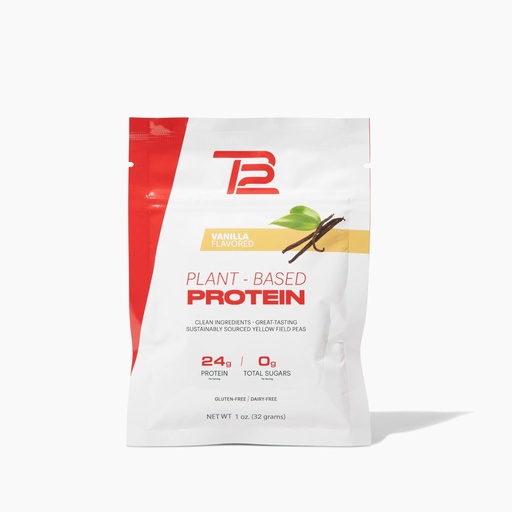 [BRSWYGQ2CIIW2CTL] TB12 Plant Based Protein Powder by Tom Brady, 24g of Vegan Pea Protein, Low Sugar, Low Carb, Non-GMO, Meal Replacement, Keto Friendly, Paleo, Sugar Free, Vanilla Flavor (1.12 Ounce, Pack of 12)