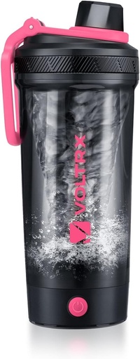 [BRSRAAABCEMWKELG] VOLTRX Shaker Bottle, Gallium USB C Rechargeable Electric Protein Shake Mixer, Shaker Cups for Protein Shakes and Meal Replacement Shakes, BPA Free, Made with Tritan, 24oz