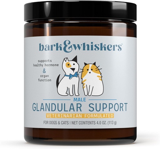 [BRSWGAYZCIBREDLZ] Dr Mercola Bark & Whiskers Glandular Support - Toetab endokriinsüsteemi ja elundite tervist - Külmkuivatatud valem - Hormoonivabad koostisosad - Mees - 75 Scoops (4 oz)