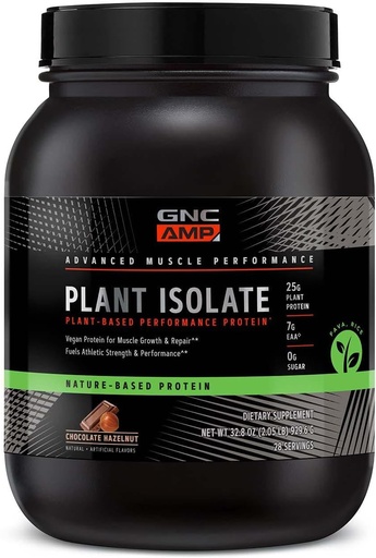 [BRSW2CATBYBBUDTG] GNC AMP Plant Isote Protein - Chocolate Hazelnut (28 Servings)
