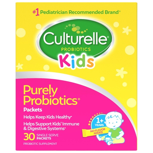 [BRSWIYYQPMGBWEL2] Culturelle Kids Daily Probiotic Packets for Kids, (Ages 3+) - 30 Count - From the 1 Pediatrician-Recommended Brand – Flavorless Daily Probiotics for Digestive Health & Immune Support
