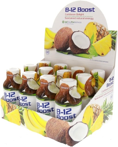 [BRSWKFY2AENQCDLG] 1st Step High Performance Fitness B-12 Boost, 12-2oz Bottles