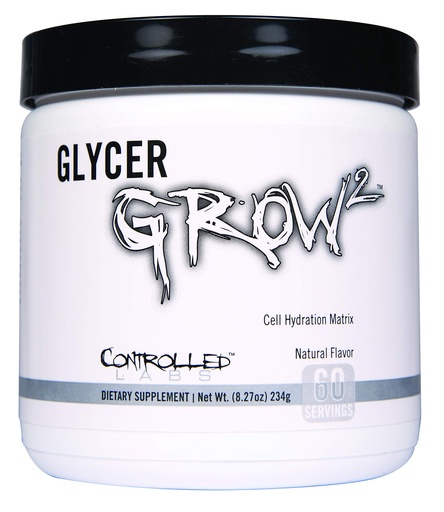 [BRSWICQFAYBGMAI7] CONTROLLED LABS GlycerGrow 2, Increase Cell Volume and Vascularity, Helps Improve Endurance, Growth, and Recovery, Helps Maintain Workout Intensity, 60 Servings, Unflavored