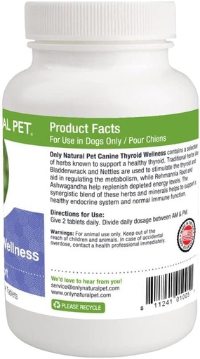 [BRSWIYLZDEOQCHDI] Nur Natürliche Pet Canine Schilddrüse Wellness Supplment für Hunde - 90 Kautabletten
