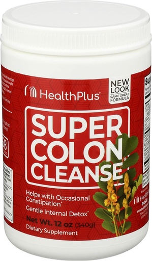 [BRSWIYAFBYFRWDDG] Health Plus Super Colon Cleanse - 10-дневная чистка - Детокс, без глютена, без молока, натуральные растительные ингредиенты (более 1 очистки, 12 унций)