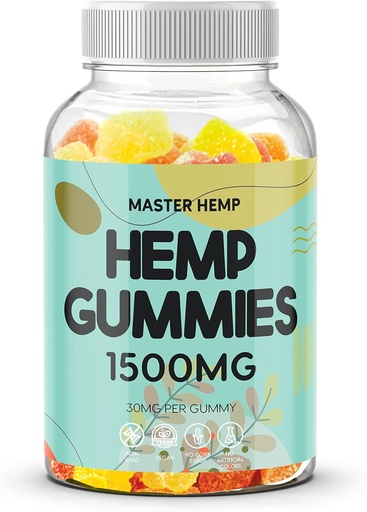 [BRSRAYIBBUGWC2T2] Naturales de cáñamo de frutas Gummies de alta resistencia - Aceite de cáñamo vegano Infundido Gummies Edibles Performance Great for Peace & Relaxation, Bloom Favorite Gummy