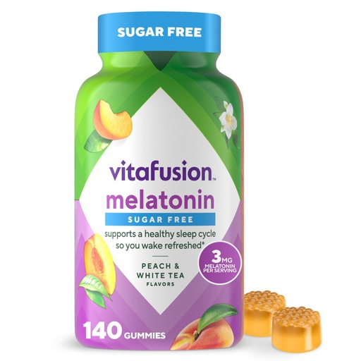 [BRSWIHAEAUOAGEDY] Vitafusion Melatonin Gummy Vitamins, 140 Count (Pack of 1)