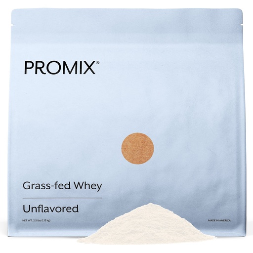 [BRSWKHQGCEDRCYDK] ProMix Nutrition Whey Protein Powder, Unflavored - Grass-Fed - ­Post Workout Fitness & Nutrition Shakes, Smoothies, Baking & Cooking Recipes - Gluten-Free & Keto-Friendly - 2.5 Pound (Pack of 1)