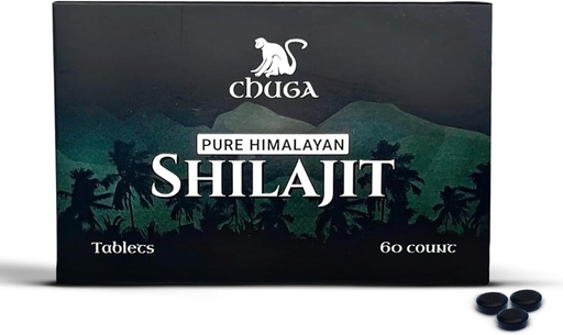 [BRSRAGAOBMPGEDI4] Chuga Pure Himalayan Shilajit Tablets for Mænd & Kvinder
