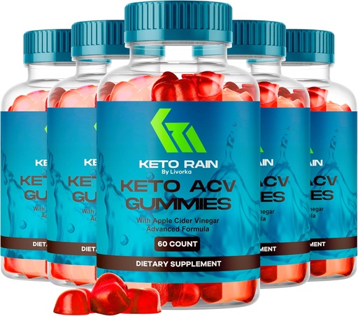 [BRSRAGT7BMHROCLV] (5 Pack) Keto Rain Gummies - Keto Rain Advanced ACV Gummys, Keto Rain ACV Gummy 1050MG - All Natural Keto Rain Apple Cider Vinegar, KetoRain ACV Gummys, 300 Gummies for 5 Months