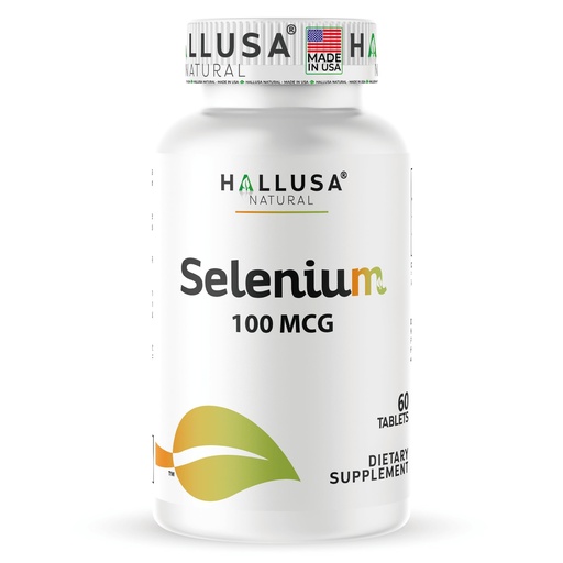 [BRSRMHYODN5BM3TB] Selenium Tablets 100 mcg Thyroid Support Supplement | Heart, Antioxidant & Immune Support | 60 Tablets