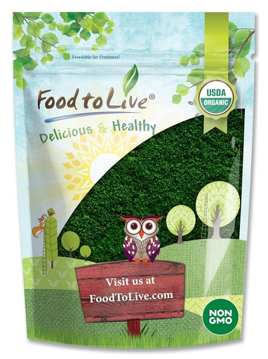 [BRSRMFTQAUMG2DTD] Food to Live Organic Algae Powder Mix, 4 Pounds – Spirulina and Chlorella 50/50 Blend, Non-GMO, Rich in Chlorophyll, Raw, Pure, Vegan Superfood, Bulk, Great for Smoothies, Good Source of Protein