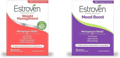 [BRSROAIPCQJQGYDL] Estroven Weight Management for Menopause Relief - 30 Ct. " Mood Boost for Menopause Relief - 30 Ct. - Clinically Proven Ingredients