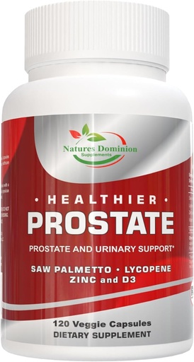 [BRSRAEDQBACGCHTX] Saw Palmetto for Men, Lycopene, Zinc, Vitamin D3. Prostate Supplements for Men, Bladder Control. Saw Palmetto Supplement for Men. Prostate Support with Lycopene